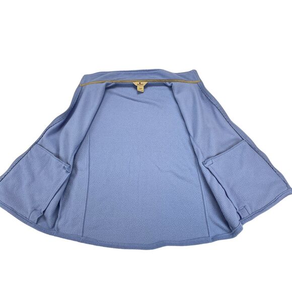 Woolrich Vest Women's Sleeveless Mock Neck Fleece Medium Blue - Picture 10 of 12